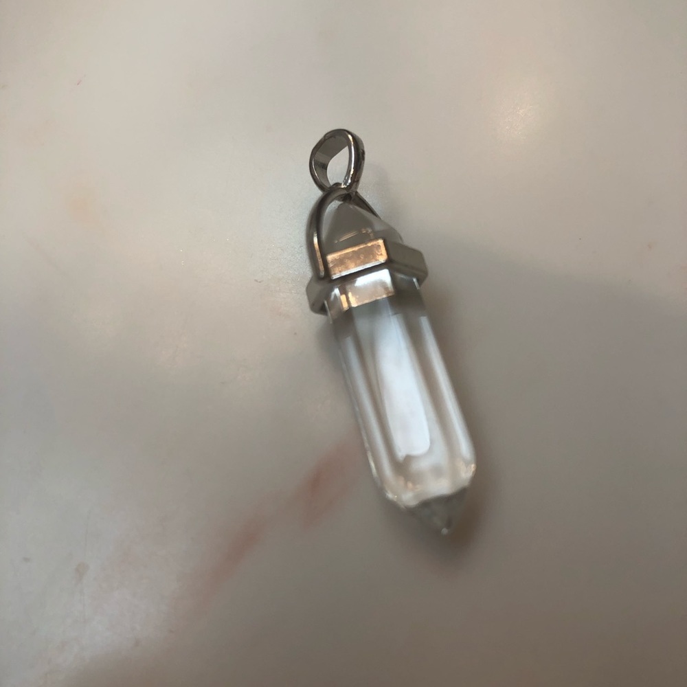 1pc Natural Quartz Crystal Stone Point Chakra Healing Gemstone Pendants Jewelry - Picture 5 of 14